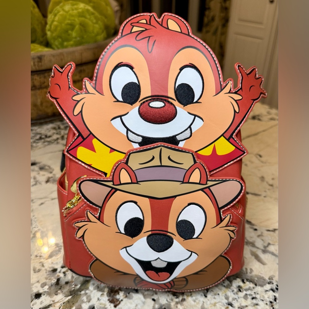 NWT Loungefly Disney Chip & Dale Mini Backpack (Books-A-Million Exclusive)